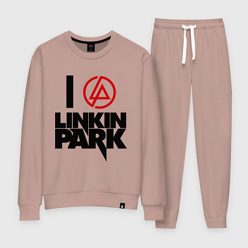 Женский костюм I love Linkin Park / Пыльно-розовый – фото 1