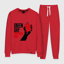 Костюм хлопковый женский Green Day: American idiot, цвет: красный