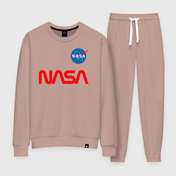 Костюм хлопковый женский Nasa mania, цвет: пыльно-розовый