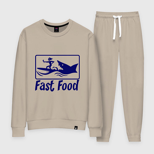 Женский костюм Shark fast food / Миндальный – фото 1