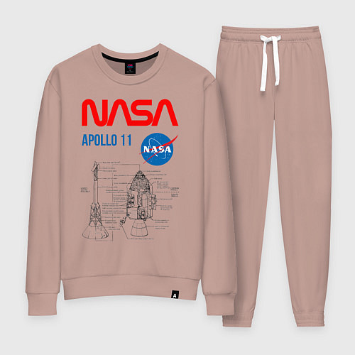 Женский костюм Nasa Apollo 11 / Пыльно-розовый – фото 1