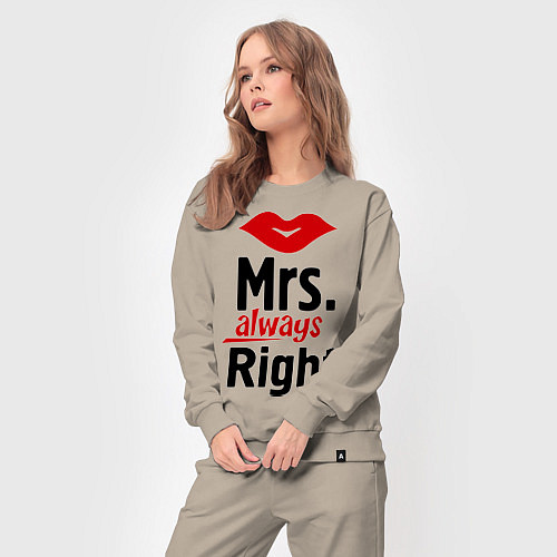 Женский костюм Mrs. always right / Миндальный – фото 3