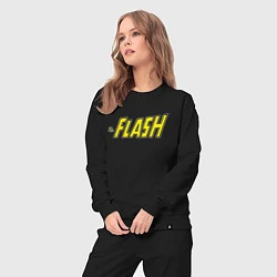Костюм хлопковый женский The Flash, цвет: черный — фото 2
