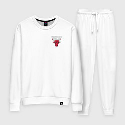 Костюм хлопковый женский CHICAGO BULLS, цвет: белый