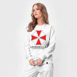 Костюм хлопковый женский UMBRELLA CORP, цвет: белый — фото 2