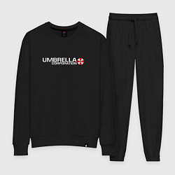 Костюм хлопковый женский UMBRELLA CORP, цвет: черный