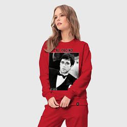 Костюм хлопковый женский Аль Пачино, цвет: красный — фото 2