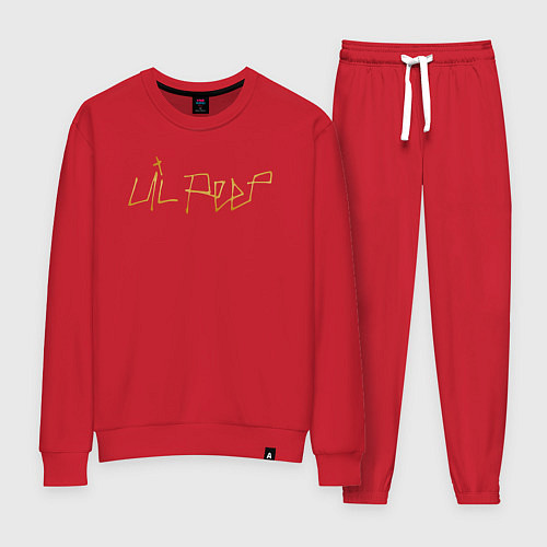 Женский костюм LIL PEEP GOLDEN LOGO / Красный – фото 1