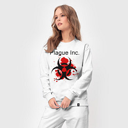 Костюм хлопковый женский Plague Inc, цвет: белый — фото 2