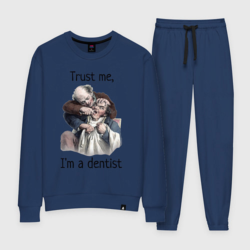 Женский костюм Trust me, I'm a dentist / Тёмно-синий – фото 1