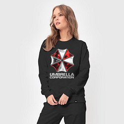 Костюм хлопковый женский UMBRELLA CORP, цвет: черный — фото 2