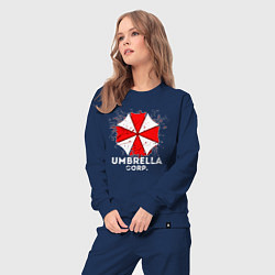 Костюм хлопковый женский UMBRELLA CORP, цвет: тёмно-синий — фото 2