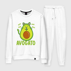 Костюм хлопковый женский AVOGATO, цвет: белый