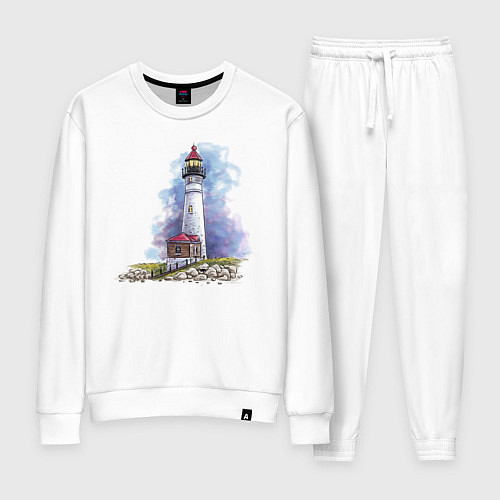 Женский костюм Crisp Point Lighthouse / Белый – фото 1