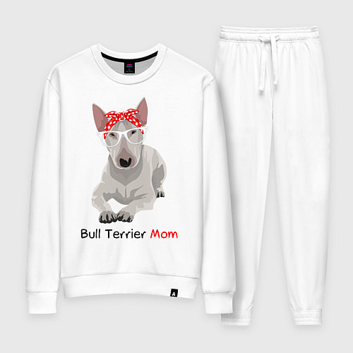 Женский костюм Bull terrier Mom / Белый – фото 1
