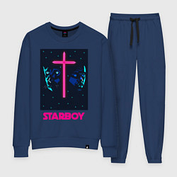 Костюм хлопковый женский STARBOY, цвет: тёмно-синий