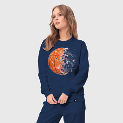 Костюм хлопковый женский BasketBall, цвет: тёмно-синий — фото 2