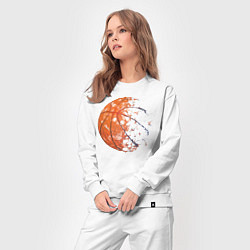Костюм хлопковый женский BasketBall, цвет: белый — фото 2