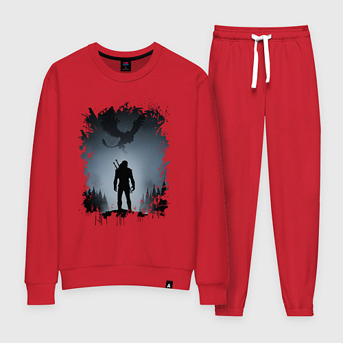 Женский костюм ВЕДЬМАК / Красный – фото 1