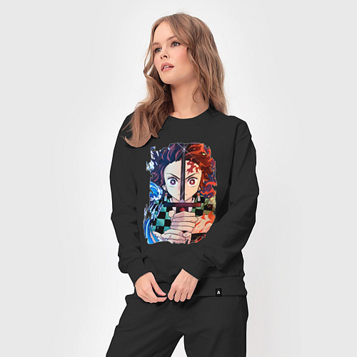 Женский костюм KIMETSU NO YAIBA / Черный – фото 3