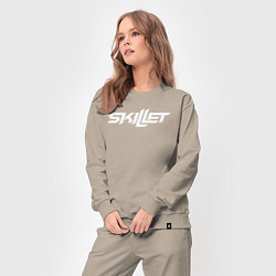 Костюм хлопковый женский Skillet, цвет: миндальный — фото 2