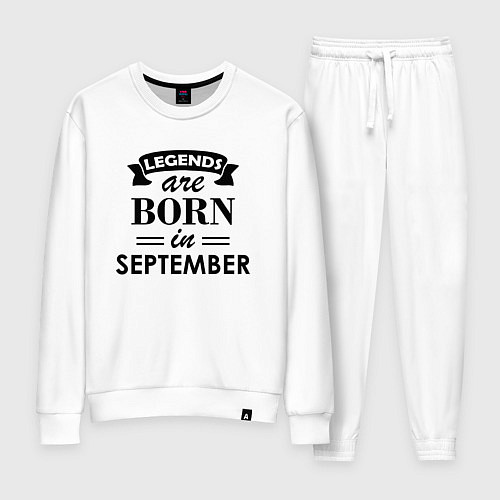 Женский костюм Legends are born in september / Белый – фото 1