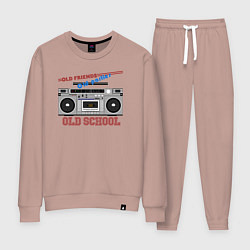 Костюм хлопковый женский Old school old parties, цвет: пыльно-розовый