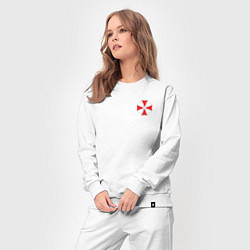 Костюм хлопковый женский UMBRELLA CORP НА СПИНЕ, цвет: белый — фото 2