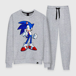 Костюм хлопковый женский SONIC, цвет: меланж