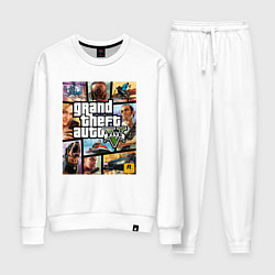 Костюм хлопковый женский GTA5, цвет: белый