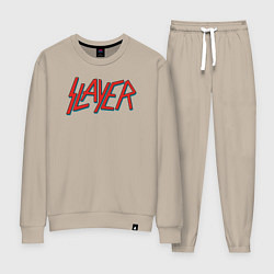 Костюм хлопковый женский Slayer 27, цвет: миндальный