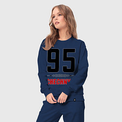 Костюм хлопковый женский 95 Chechnya, цвет: тёмно-синий — фото 2