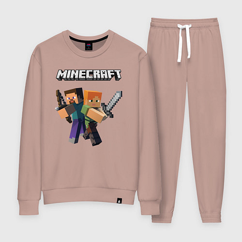 Женский костюм MINECRAFT / Пыльно-розовый – фото 1