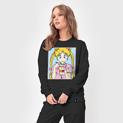 Костюм хлопковый женский Sailor Moon Usagi Tsukino, цвет: черный — фото 2