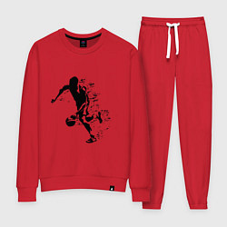 Костюм хлопковый женский MICHAEL JORDAN Z, цвет: красный