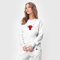 Костюм хлопковый женский CHICAGO BULLS, цвет: белый — фото 2