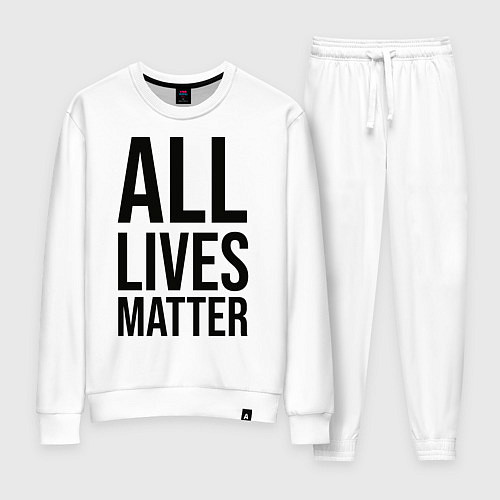 Женский костюм ALL LIVES MATTER / Белый – фото 1