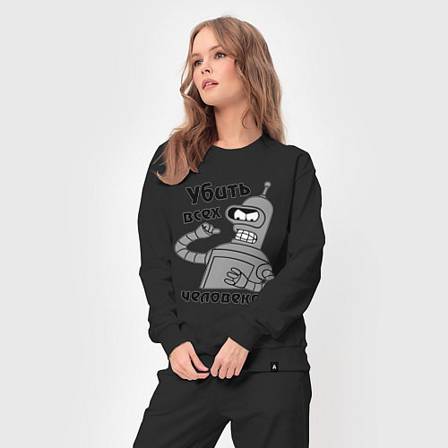 Женский костюм BENDER убить всех человеков! / Черный – фото 3