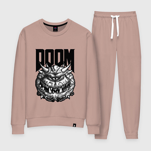 Женский костюм КАКОДЕМОН DOOM Z / Пыльно-розовый – фото 1