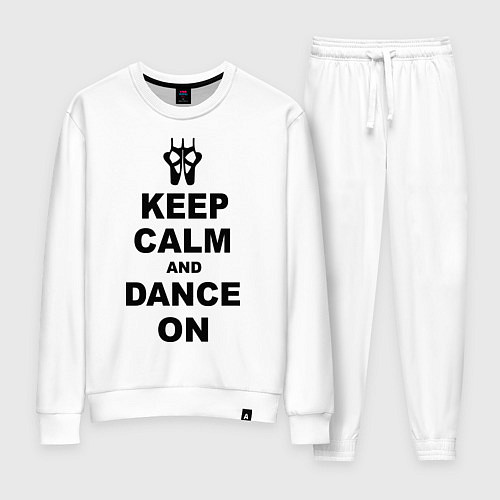 Женский костюм Keep Calm & Dance On / Белый – фото 1