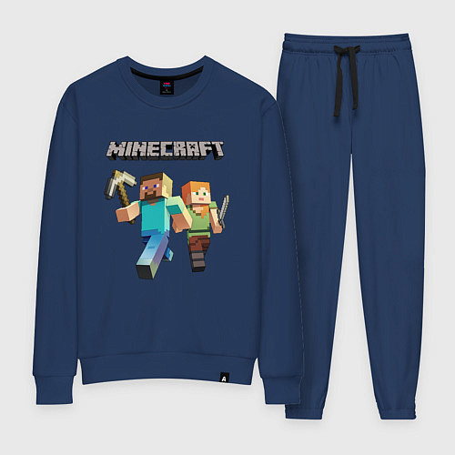 Женский костюм Персонажи игры Minecraft / Тёмно-синий – фото 1