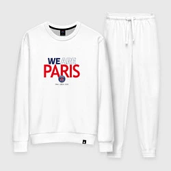 Костюм хлопковый женский PSG We Are Paris 202223, цвет: белый