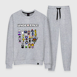 Костюм хлопковый женский UNDERTALE, цвет: меланж
