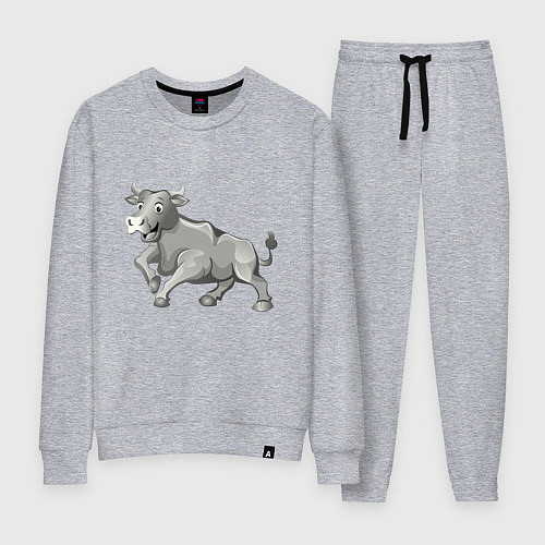 Женский костюм Металлический бык / Меланж – фото 1