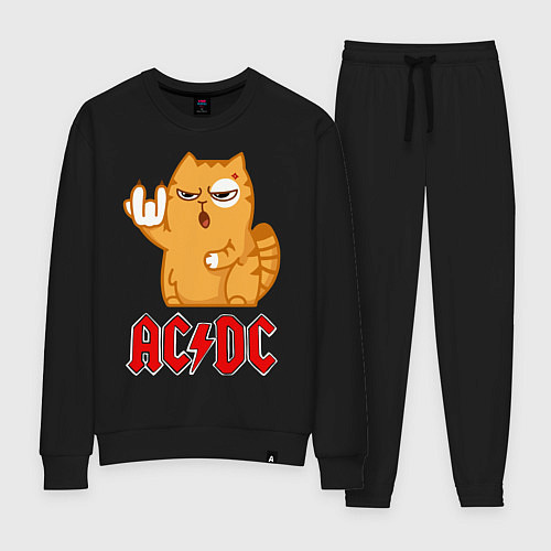 Женский костюм ACDC rock cat / Черный – фото 1