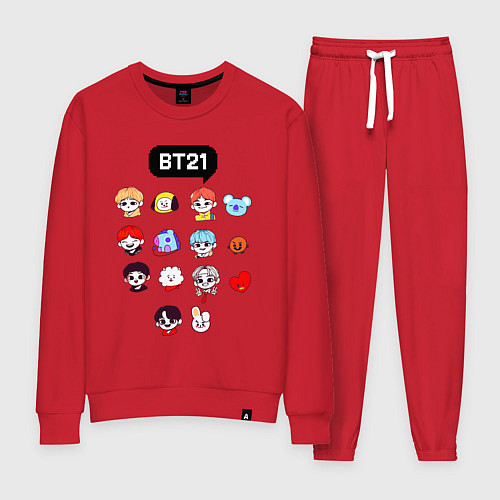 Женский костюм BTS BT21 / Красный – фото 1