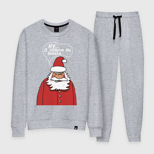 Женский костюм Ну… в общем вы поняли… / Меланж – фото 1