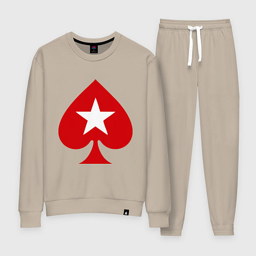 Женский костюм Покер Пики Poker Stars / Миндальный – фото 1