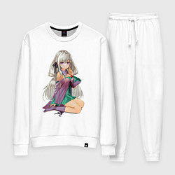 Костюм хлопковый женский Emilia, цвет: белый