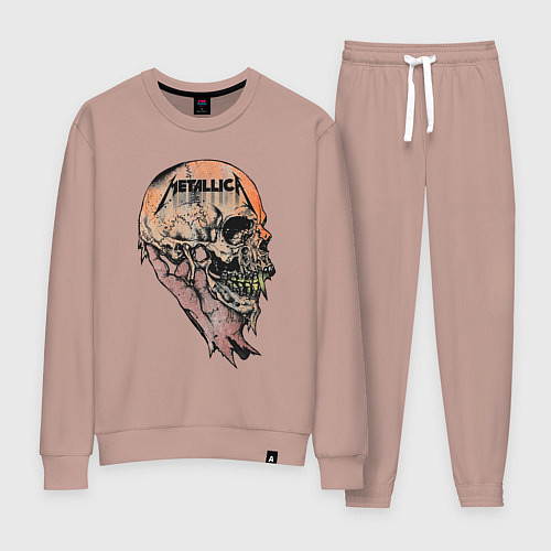 Женский костюм Metallica art 04 / Пыльно-розовый – фото 1